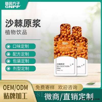 沙棘原浆饮料 植物饮品 oem贴牌代加工 沙棘果汁口服液厂家定制