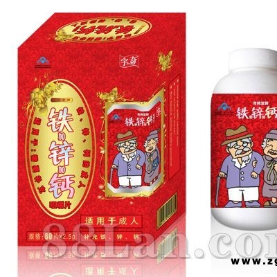 钙铁锌咀嚼片（60天用量）--片剂系列